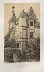 Festői építészet vagy a 15. századi műemlékek. És XVI. Századok: XV. és XVI. századi francia kastélyok: Pl. 78, Manoir de Belvau (Corrèze)