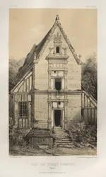 Festői építészet vagy a 15. századi műemlékek. És XVI. Századok: XV. és XVI. századi francia kastélyok: Pl. 81, FIEf Des Bordes-Compigny (Yonne)