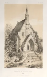 Festői építészet vagy a 15. századi műemlékek. És XVI. Századok: Chateaux De France a XV. és XVI. században: Pl.22, Fontaine-Jean kápolna (Loiret)