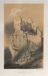 Festői építészet vagy a 15. századi műemlékek. És XVI. Századok: Chateaux De France a XV. és XVI. században: Pl. 30, Chateau De Crussol (Drome)