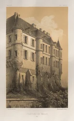 Festői építészet vagy a 15. századi műemlékek. És XVI. Századok: Chateaux De France a XV. és XVI. században: Pl. 35, Château De Mello (Oise)