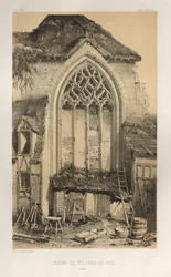 ...Pl.17, Ruin Of St. Jean-Le-Bas Aisne, 1860.