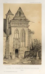 ...Pl.2, Villiers Sur-Tholon Yonne templom portálja, 1860.