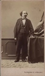Moritz Kässmayer hegedűművész és zeneszerző portréja 1831-1884, 1865 körül.