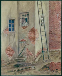 Színpadterv M. Gorkij Az alsó mélységek című darabjához, 1902
