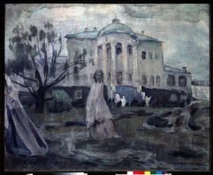 Fantomok (Szellemek). Victor Peinture (második) Elpidiforovics Boriszov Musatov (Boriszov-Muszatov) (1870-1905). Tempera Sir Toile