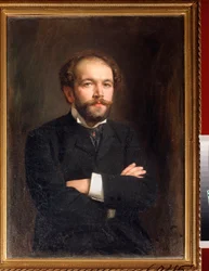 Nyikolaj Medtner (1879-1951) zeneszerző portréja (N Medtner zeneszerző portréja) - Viktor Karlovich Stemberg festménye (1863-1917 után), olaj, vászon