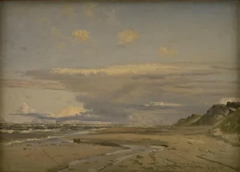 A strand Kandestederne-ben, Nyugat-Jylland