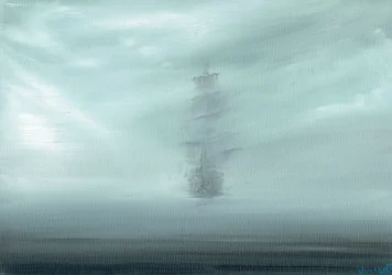 Pacific Dawn, 2017, (olaj, vászon tábla)