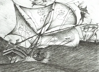 Storm Creators Indiai-óceán, 2017, (tinta papíron)