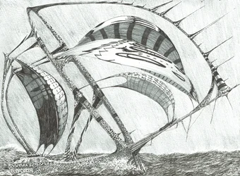 Storm Creators Laptev Sea, 2017, (Tinta papíron)