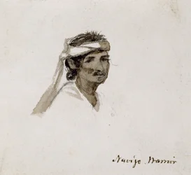 Navajo harcos, 1869-1871 (akvarell)