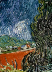 Doktor Gachet kertje Auvers sur Oise-ban (Auvers-sur-Oise) Részlet. Vincent van Gogh (1853-1890) festménye 1890 V. 0,73x0,52 m Párizs, Orsay Múzeum