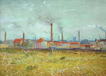 Asnières-i gyárak a Quai de Clichy felől nézve