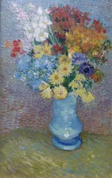 Virágok kék vázában, 1887 körül (olaj, vászon)