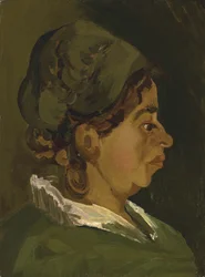 Egy parasztasszony feje: Jobb profil, 1884