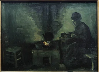 Paraszt Peiture Marouflee a fán, Vincent van Gogh (1853-1890) 1885 V. 0,29x0,4 m Párizs, Musee d
