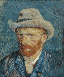 Önarckép nemezkalappal, 1887-88