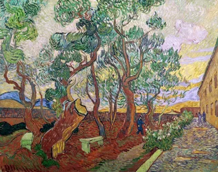 A St. Remy-i Szent Pál Kórház kertje, 1889