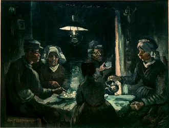A krumplievők (olaj, vászon)