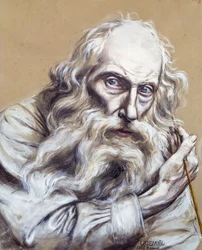Önarckép, Vincenzo Gemito (1852-1929), tempera papíron, 50x40 cm