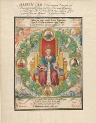 Filozófia trónolt, 16. század közepe.