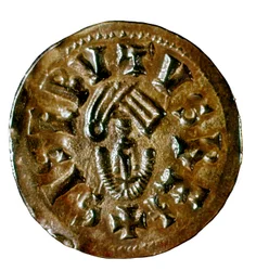 Sisenand király Tremis (vagy uncia), Caesaraugustában (Zaragoza) öntve, Spanyolország, 7. század (érme)