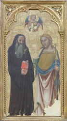 Apát Szent Antal és Nagy Szent Jakab, 1350 körül (tempera, tábla)