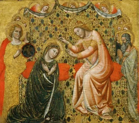 Mária megkoronázása, 1340-1344