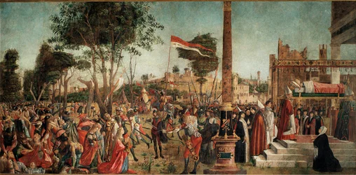 Szent Orsolya életciklusa: a zarándokok vértanúsága és Szent Orsolya temetése