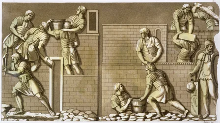 Római katonák erődöt építenek, 1820-1839
