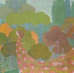 Tavasz, 1911 körül (tempera és arany a vászonon)