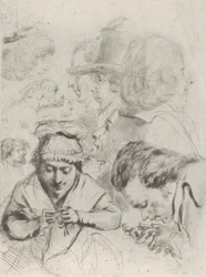 Le Citoyen Aubourg, Mme Aubourg és családjuk Aubourg polgár, Madame Aubourg..., kb. 1795-1805.