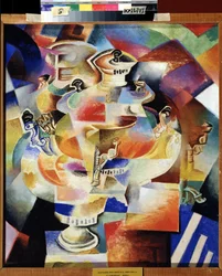 Szamovár. 1919 (olaj, fa)