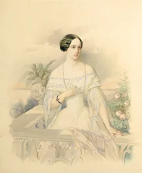 Olga Nyikolajevna nagyhercegnő portréja, 1846 (kartonpapír)