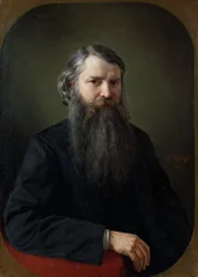 Ivan Egorovich Zabelin (1820-1908) portréja, Sherwood, Vladimir Osipovich (1832-1897)