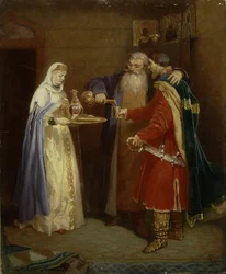 Boyer üdvözlete Boyer Morozov meglátogatja Serebaren herceget, 1865