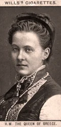H. M. Görögország királynője, 1908.