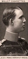 H.R.H. András görög herceg, 1908.