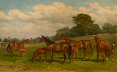 Kancák és csikók, 1892 körül (olaj, vászon)