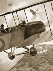 Bell-Irving kapitány az ellenség három repülőgépével harcol