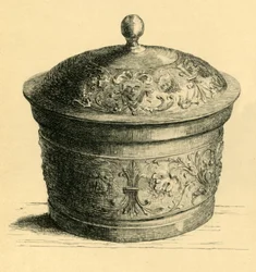 Fém doboz fedővel, c1600, 1881.