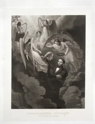 Abraham Lincoln, A mártír, győztes, vésette John Sartain (1808-97), 1866 körül