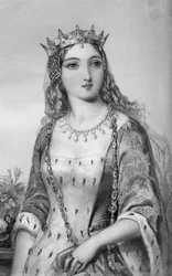 Anjou Margit 1430-1482, VI. Henrik király hitvese, 1851.