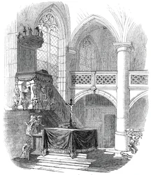 Kalenberg kápolna – Albert herceg 1845-ös rajzából.