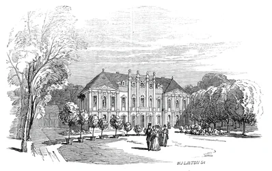 Tenneburgi palota – Őfelsége Albert herceg rajzából, 1845.