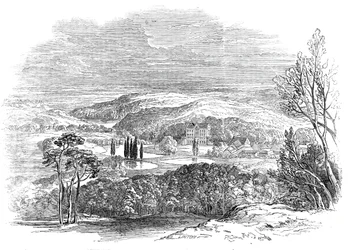 Reinhardsbrunn, Gotha – Őfelsége Albert herceg rajzából, 1845.