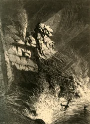 „A kiömlő kürt viharban”, 1872.