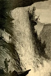 "A Catskill-vízesés alatt", 1874.