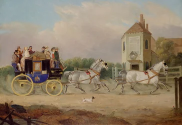Stourbridge-ből Birmingham királyi postakocsijába, 1842.